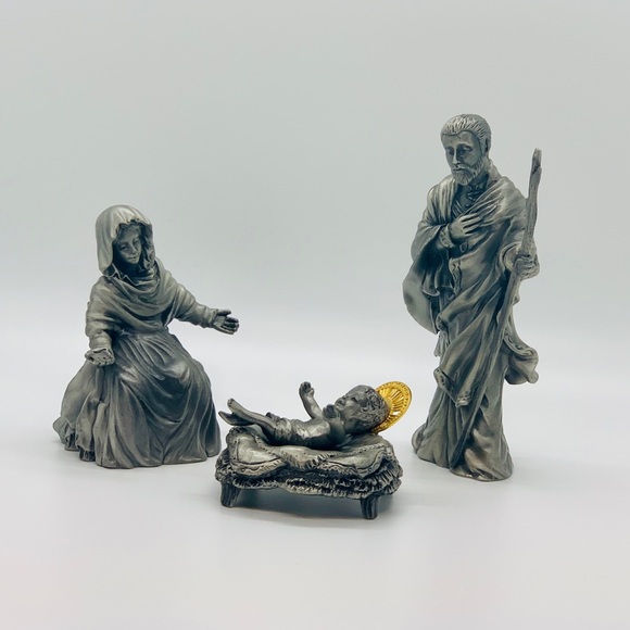 LENOX PEWTER NATIVITY SCENE - Picture 2 of 13